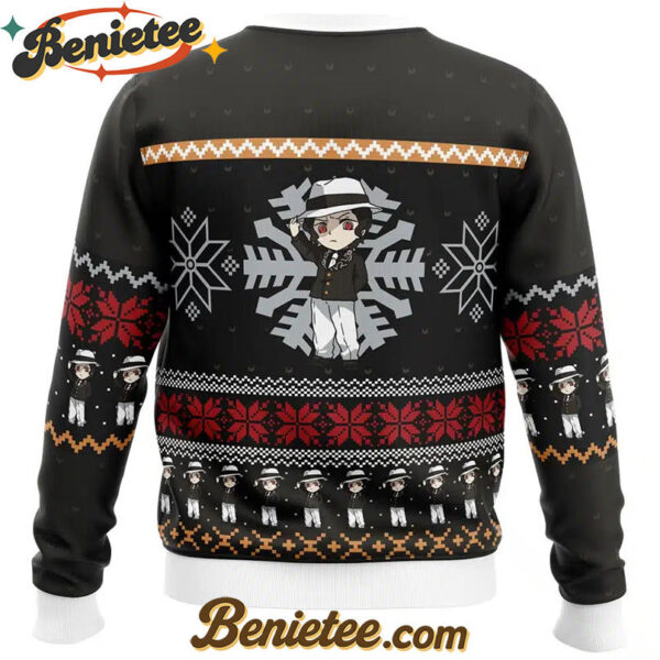 Chibi Christmas Muzan Kibutsuji Demon Slayer Ugly Christmas Sweater