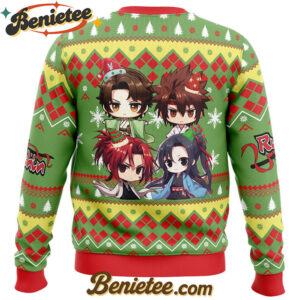 Chibi Christmas Rurouni Kenshin Samurai X Ugly Christmas Sweater