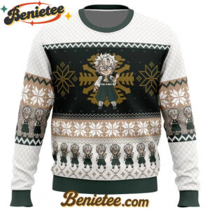 Chibi Christmas Sanemi Shinazugawa Demon Slayer Ugly Christmas Sweater