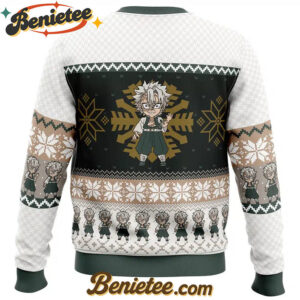Chibi Christmas Sanemi Shinazugawa Demon Slayer Ugly Christmas Sweater