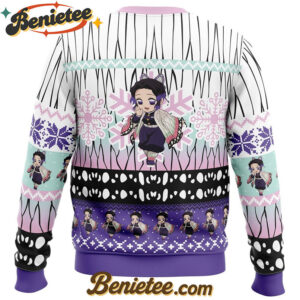 Chibi Christmas Shinobu Kocho Demon Slayer Ugly Christmas Sweater
