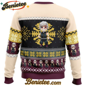 Chibi Christmas Tengen Uzui Demon Slayer Ugly Christmas Sweater