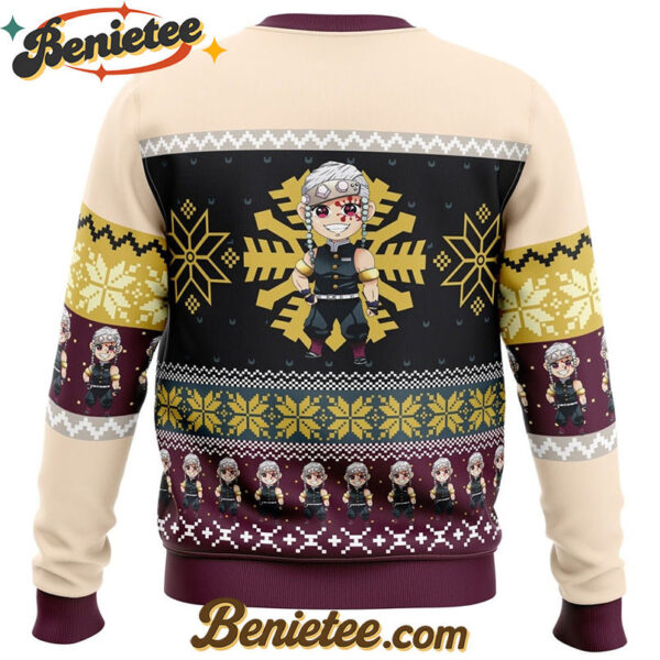 Chibi Christmas Tengen Uzui Demon Slayer Ugly Christmas Sweater