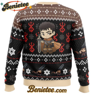 Chibi Guts Berserk Ugly Christmas Sweater