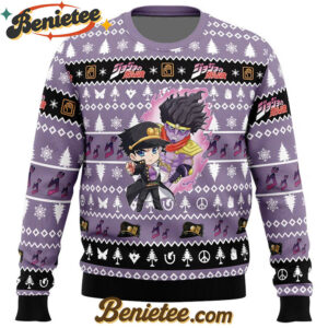 Chibi Jotaro Kujo Jojo's Bizarre Adventure Ugly Christmas Sweater