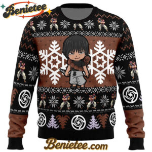 Chibi Toji Fushiguro Jujutsu Kaisen Ugly Christmas Sweater
