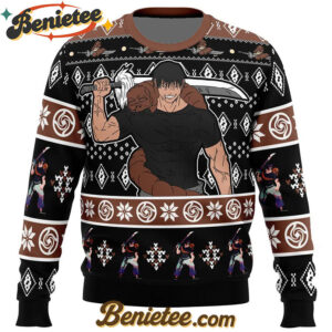 Chibi Toji Fushiguro Jujutsu Kaisen Ugly Christmas Sweater