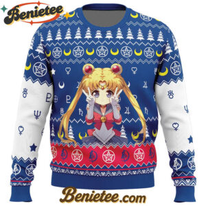 Chibi Usagi Tsukino Sailor Moon Ugly Christmas Sweater