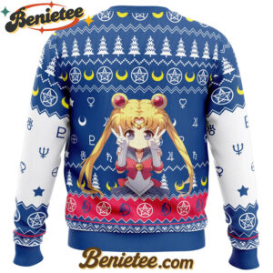 Chibi Usagi Tsukino Sailor Moon Ugly Christmas Sweater