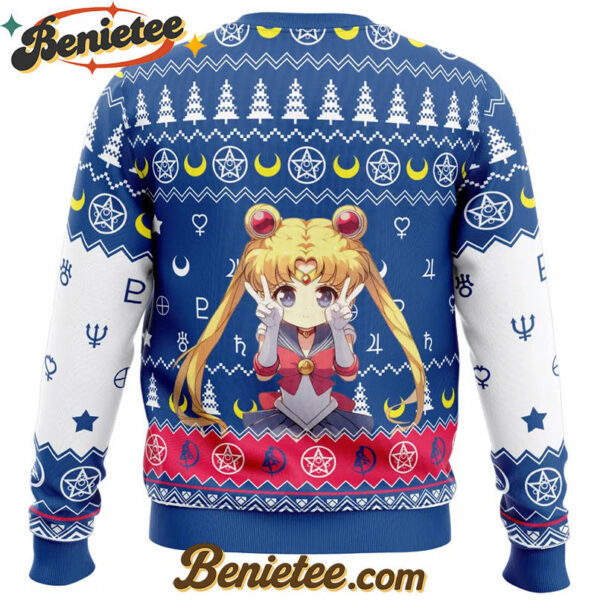 Chibi Usagi Tsukino Sailor Moon Ugly Christmas Sweater