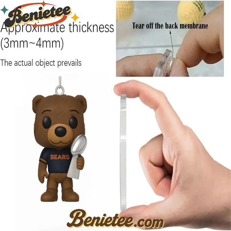 Chicago Bears 2025 Advent Calendar 105th anniversary (1920 “ 2025) Christmas Idea, Christmas Gift, Christmas Countdown Advent Calendar Gift Box with 24 Acrylic Ornaments