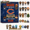 Chicago Bears Advent Calendar 2025 105TH ANNIVERSARY Christmas Gift, Christmas Idea, Christmas Countdown Advent Calendar Gift Box with 24 Acrylic Ornaments