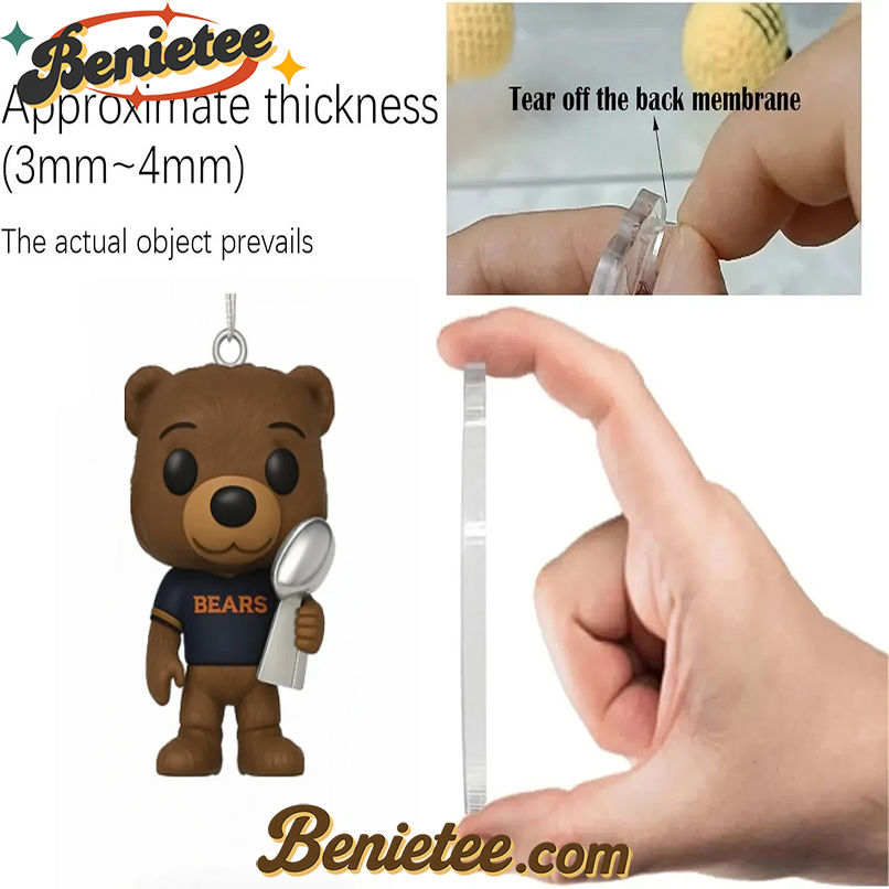 Chicago Bears Advent Calendar 2025 105TH ANNIVERSARY Christmas Gift, Christmas Idea, Christmas Countdown Advent Calendar Gift Box with 24 Acrylic Ornaments