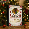 Chicago Blackhawks 100th Anniversary Advent Calendar, Christmas Countdown Advent Calendar Gift Box with 24 Acrylic Ornaments