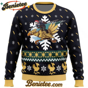 Chocobo Cid Christmas Final Fantasy 7 Ugly Christmas Sweater