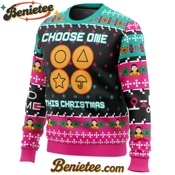 Choose One This Christmas Squid Game Christmas Sweater