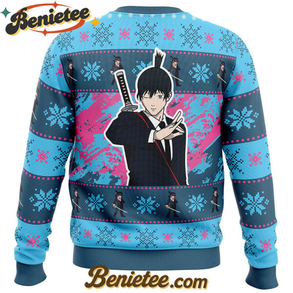 Christmas Aki Chainsaw Man Ugly Christmas Sweater