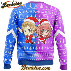 Christmas Akihito And Mirai Beyond the Boundary Ugly Christmas Sweater