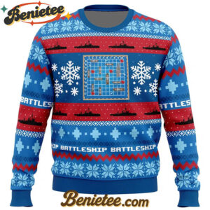Christmas Battleship Board Games Ugly Christmas Sweater