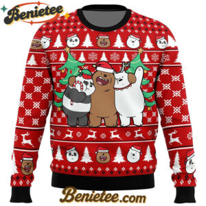 Christmas Bears We Bare Bears Ugly Christmas Sweater