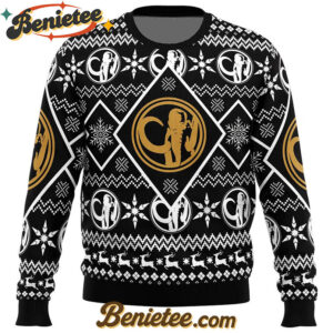Christmas Black Ranger Power Rangers Ugly Christmas Sweater
