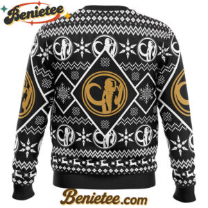Christmas Black Ranger Power Rangers Ugly Christmas Sweater