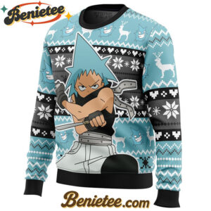Christmas Black Star Soul Eater Ugly Christmas Sweater