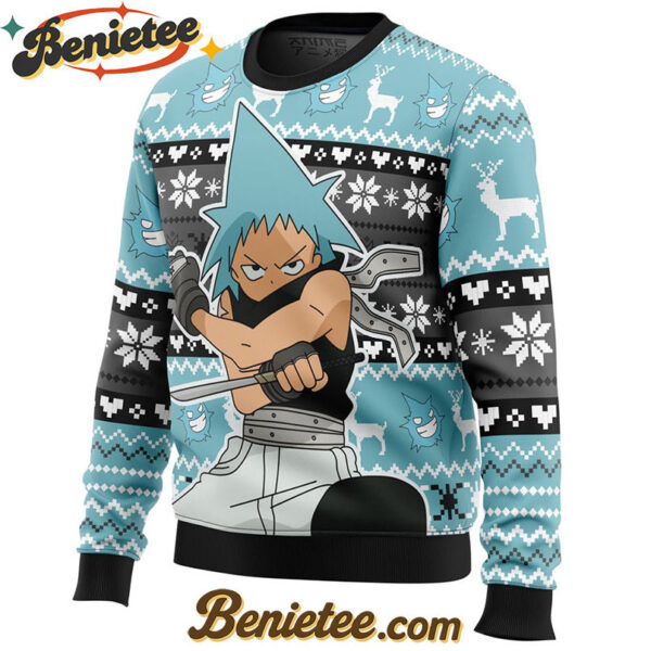 Christmas Black Star Soul Eater Ugly Christmas Sweater