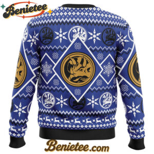 Christmas Blue Ranger Power Rangers Ugly Christmas Sweater