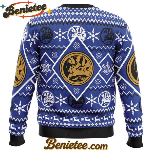 Christmas Blue Ranger Power Rangers Ugly Christmas Sweater