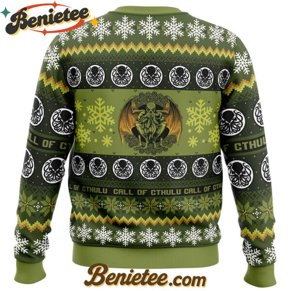 Christmas Call of Cthulu Board Games Ugly Christmas Sweater