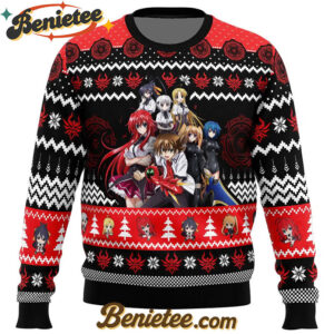Christmas Characters High School DxD Ugly Christmas Sweater