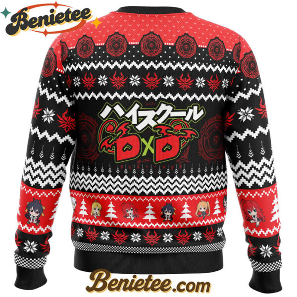 Christmas Characters High School DxD Ugly Christmas Sweater