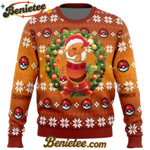 Christmas Charmander Pokemon Ugly Christmas Sweater