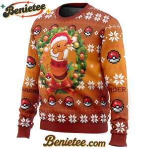 Christmas Charmander Pokemon Ugly Christmas Sweater