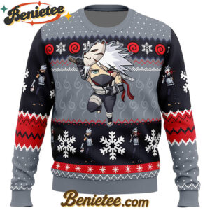 Christmas Chibi Anbu Kakashi Hatake Shippuden Christmas Sweater
