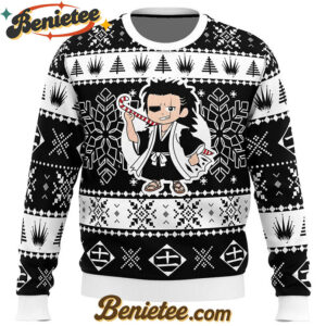 Christmas Chibi Kenpachi Bleach Ugly Christmas Sweater