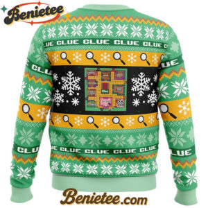 Christmas Clue Board Games Ugly Christmas Sweater