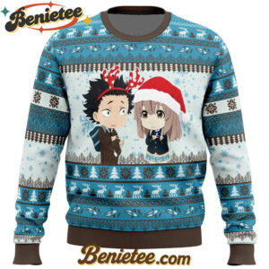 Christmas Couple A Silent Voice Ugly Christmas Sweater