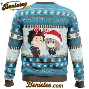 Christmas Couple A Silent Voice Ugly Christmas Sweater