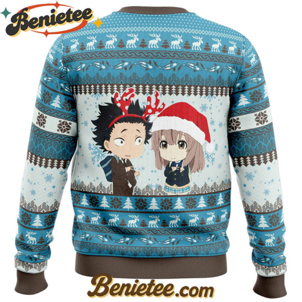Christmas Couple A Silent Voice Ugly Christmas Sweater