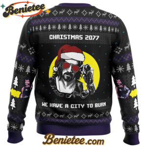 Christmas Cyberpunk 2077 Ugly Christmas Sweater