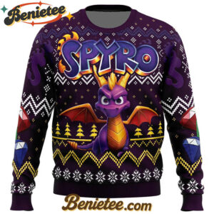 Christmas Dragon Spyro Ugly Christmas Sweater