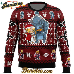 Christmas Edward and Alphonse Fullmetal Alchemist Ugly Christmas Sweater