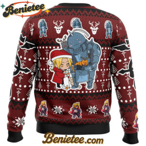 Christmas Edward and Alphonse Fullmetal Alchemist Ugly Christmas Sweater