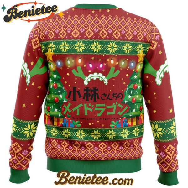 Christmas Family Miss Kobayashi's Dragon Maid Ugly Christmas Sweater