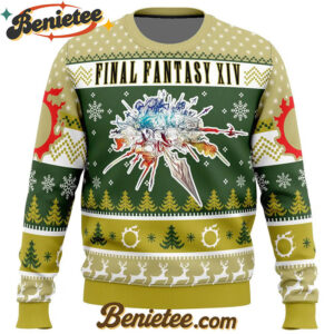 Christmas Fantasy Final Fantasy XIV Ugly Christmas Sweater