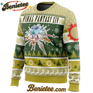 Christmas Fantasy Final Fantasy XIV Ugly Christmas Sweater