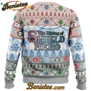Christmas Filo, Naofumi And Raphtalia The Rising Of The Shield Hero Ugly Christmas Sweater