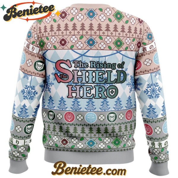 Christmas Filo, Naofumi And Raphtalia The Rising Of The Shield Hero Ugly Christmas Sweater